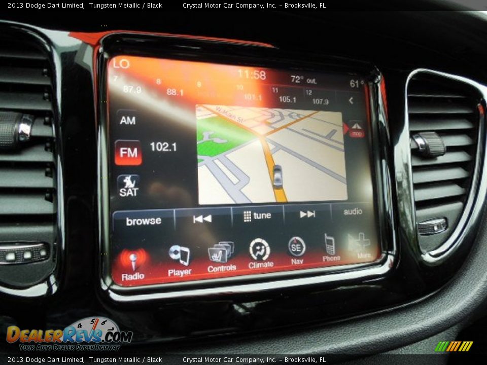 2013 Dodge Dart Limited Tungsten Metallic / Black Photo #19