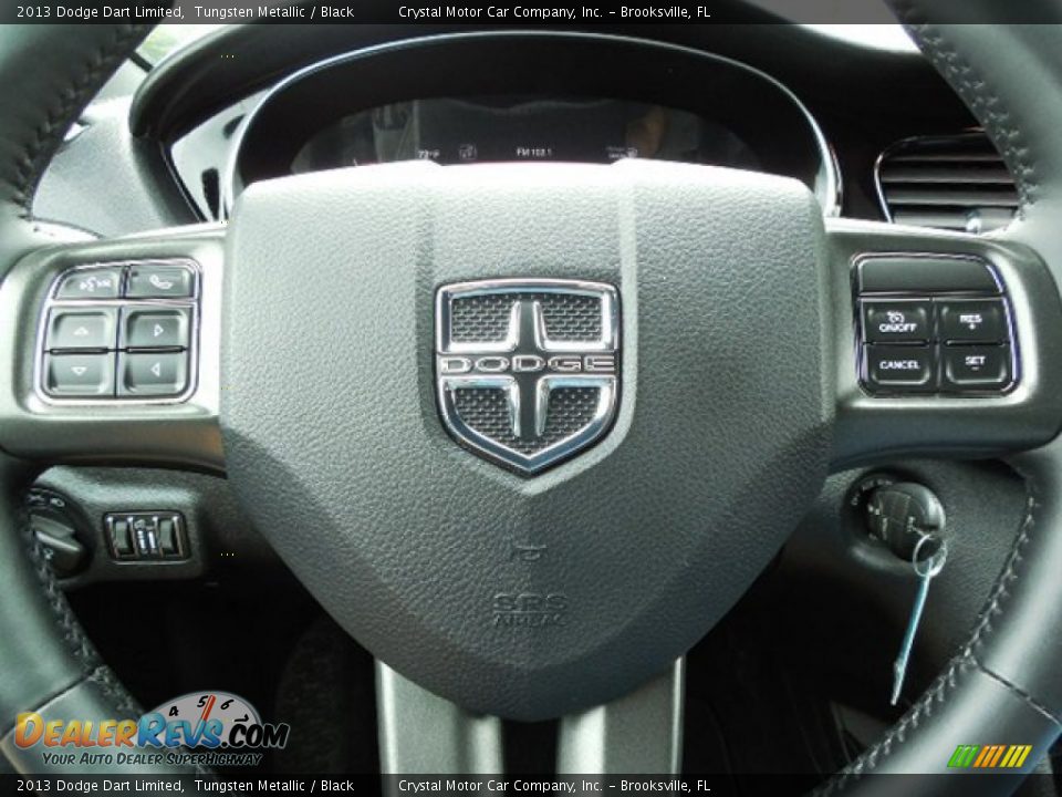 2013 Dodge Dart Limited Tungsten Metallic / Black Photo #22