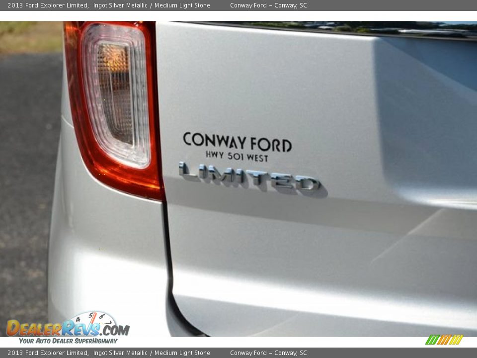 2013 Ford Explorer Limited Ingot Silver Metallic / Medium Light Stone Photo #8