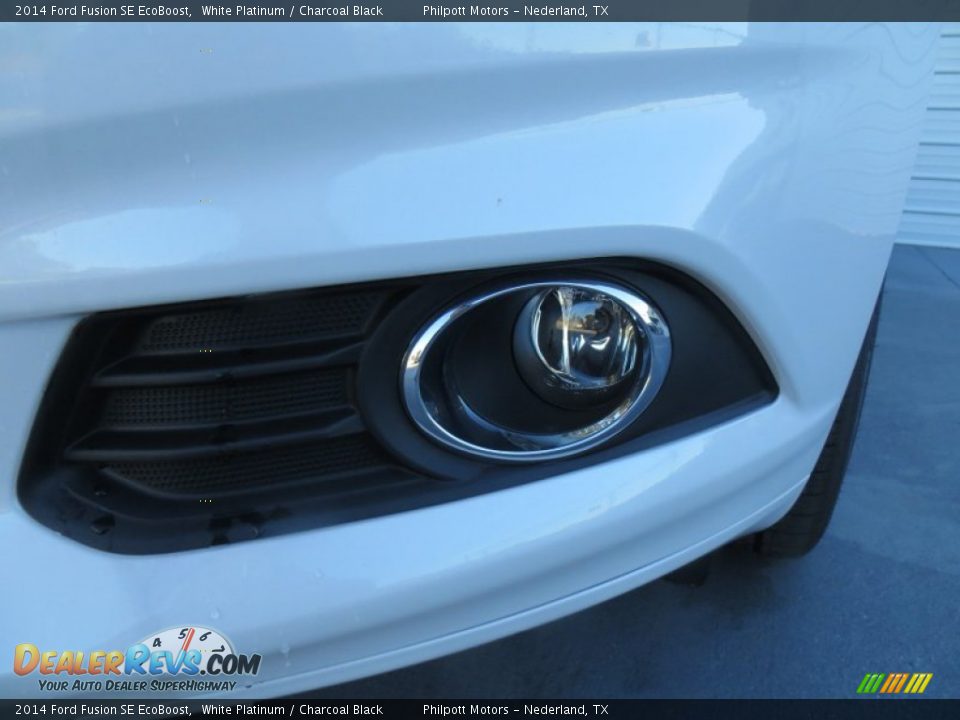 2014 Ford Fusion SE EcoBoost White Platinum / Charcoal Black Photo #10