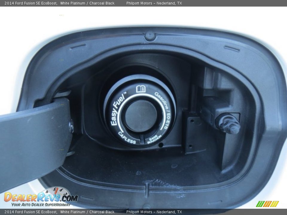 2014 Ford Fusion SE EcoBoost White Platinum / Charcoal Black Photo #13