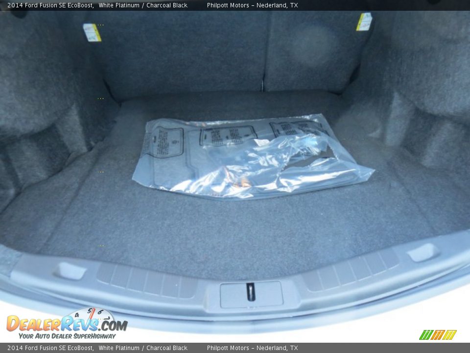 2014 Ford Fusion SE EcoBoost White Platinum / Charcoal Black Photo #23
