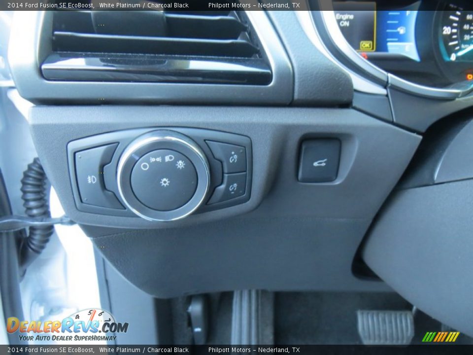 2014 Ford Fusion SE EcoBoost White Platinum / Charcoal Black Photo #33