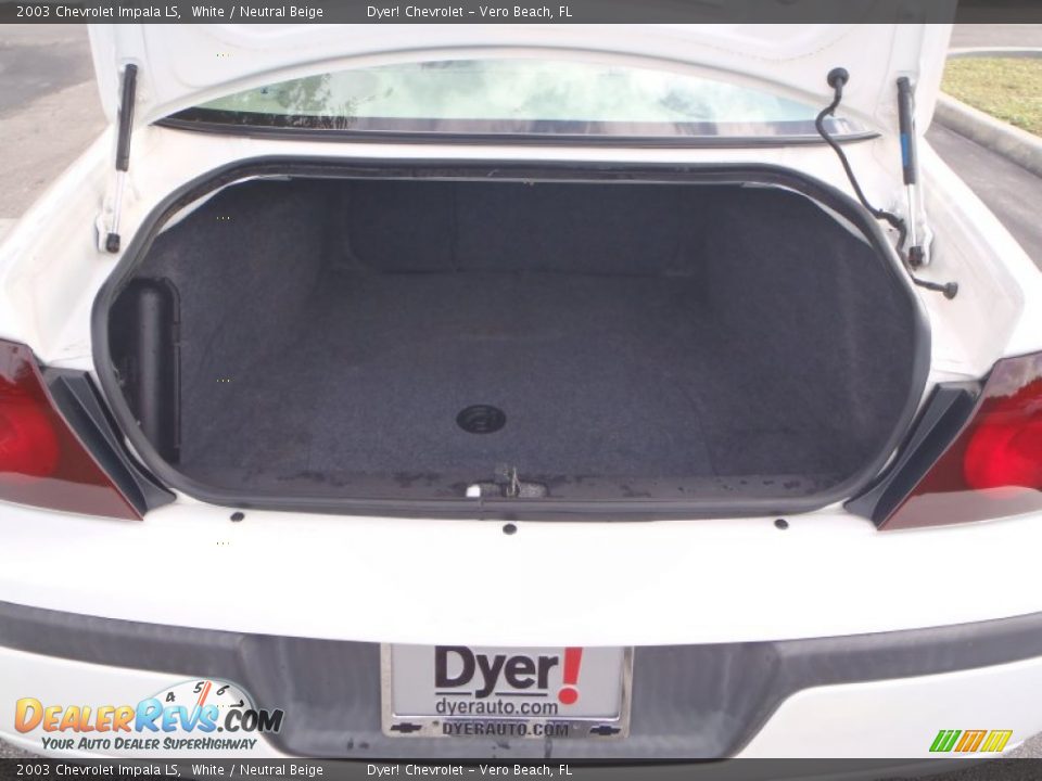 2003 Chevrolet Impala LS White / Neutral Beige Photo #5