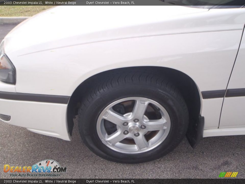 2003 Chevrolet Impala LS White / Neutral Beige Photo #7