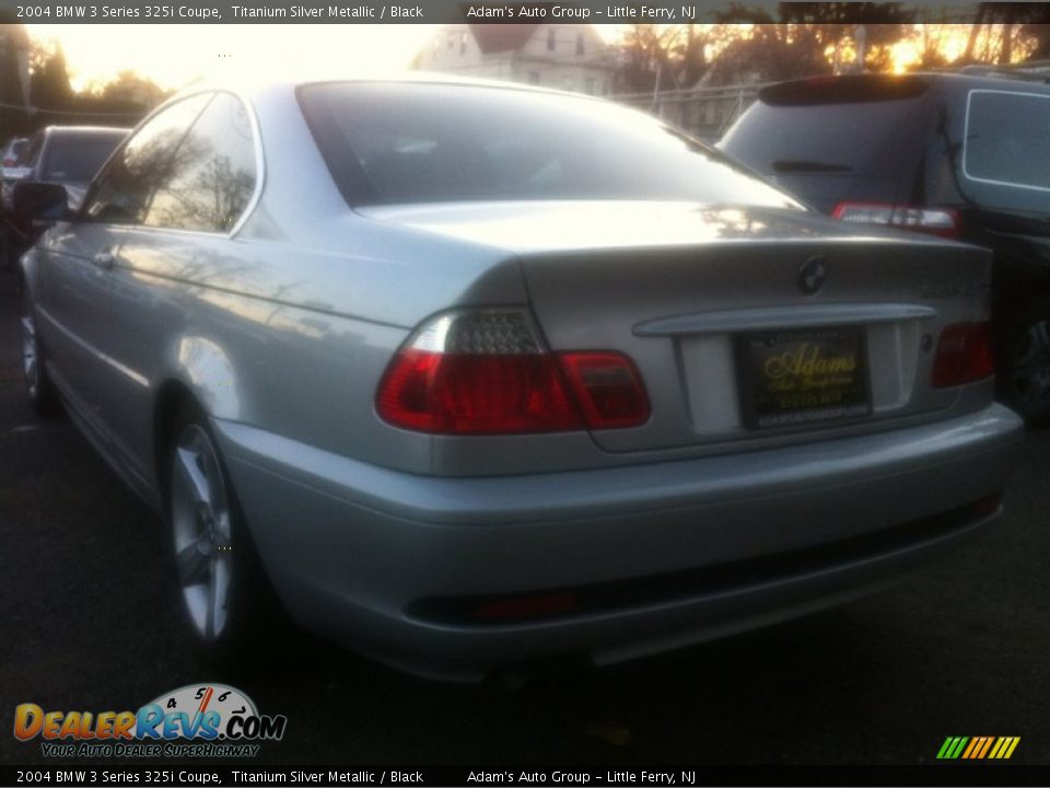 2004 BMW 3 Series 325i Coupe Titanium Silver Metallic / Black Photo #4