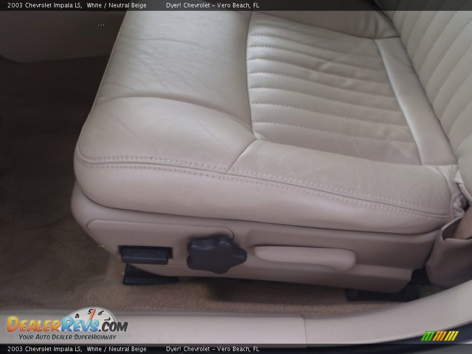 2003 Chevrolet Impala LS White / Neutral Beige Photo #13