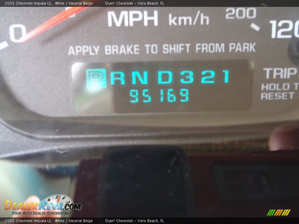 2003 Chevrolet Impala LS White / Neutral Beige Photo #15