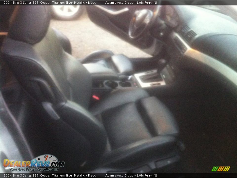 2004 BMW 3 Series 325i Coupe Titanium Silver Metallic / Black Photo #8