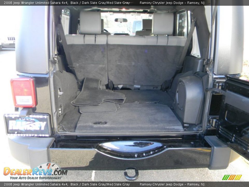 2008 Jeep Wrangler Unlimited Sahara 4x4 Black / Dark Slate Gray/Med Slate Gray Photo #8