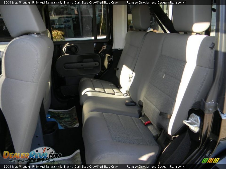 2008 Jeep Wrangler Unlimited Sahara 4x4 Black / Dark Slate Gray/Med Slate Gray Photo #11