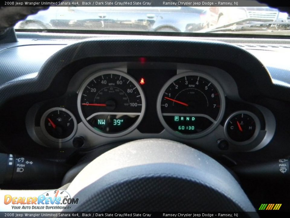 2008 Jeep Wrangler Unlimited Sahara 4x4 Black / Dark Slate Gray/Med Slate Gray Photo #14