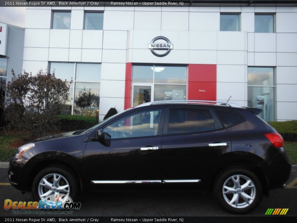 2011 Nissan Rogue SV AWD Black Amethyst / Gray Photo #2