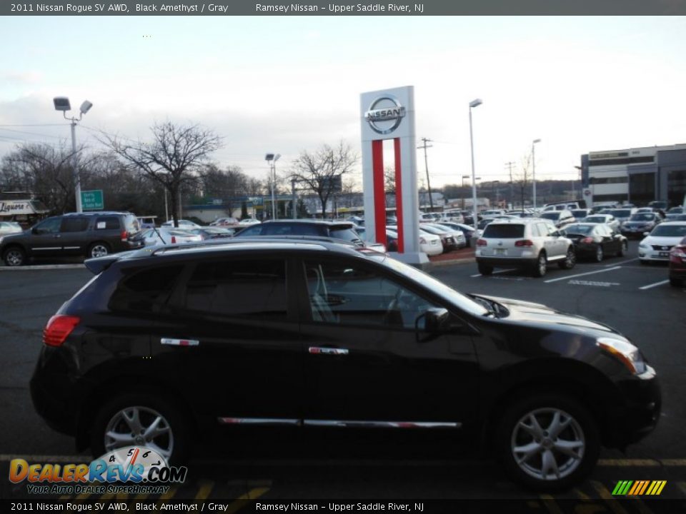 2011 Nissan Rogue SV AWD Black Amethyst / Gray Photo #6