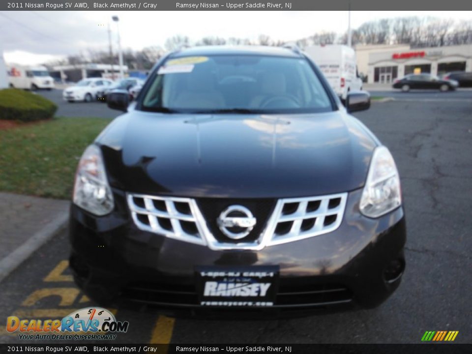 2011 Nissan Rogue SV AWD Black Amethyst / Gray Photo #8