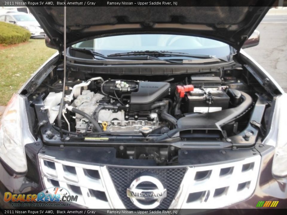 2011 Nissan Rogue SV AWD Black Amethyst / Gray Photo #9