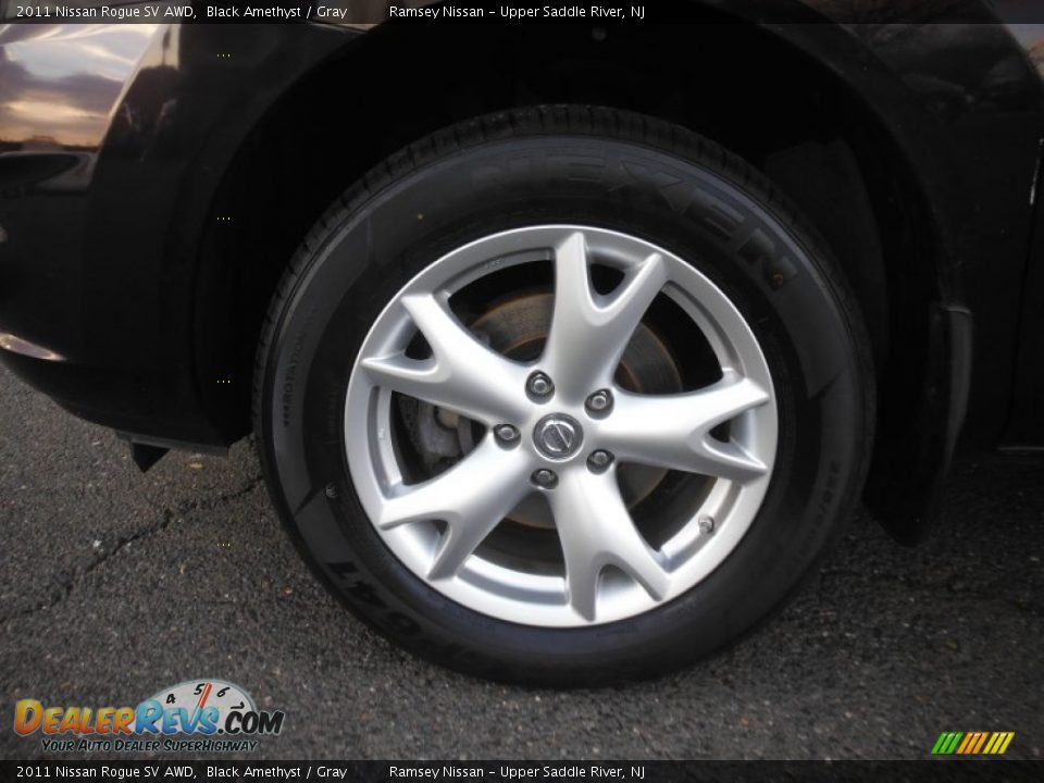 2011 Nissan Rogue SV AWD Black Amethyst / Gray Photo #10