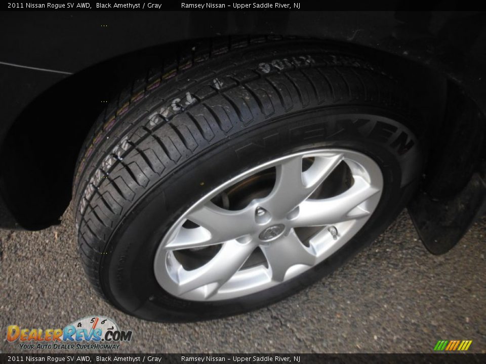 2011 Nissan Rogue SV AWD Black Amethyst / Gray Photo #11