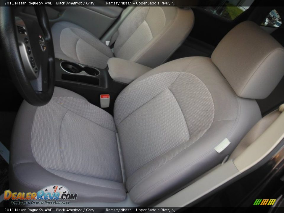 2011 Nissan Rogue SV AWD Black Amethyst / Gray Photo #13