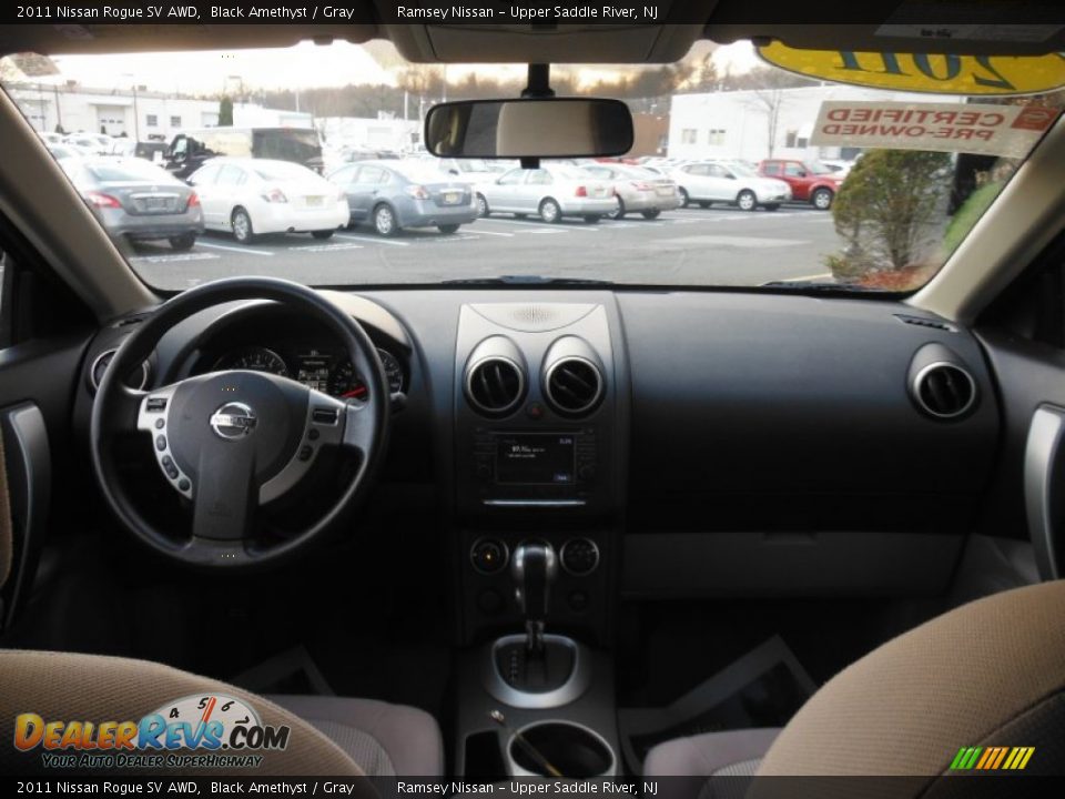 2011 Nissan Rogue SV AWD Black Amethyst / Gray Photo #19