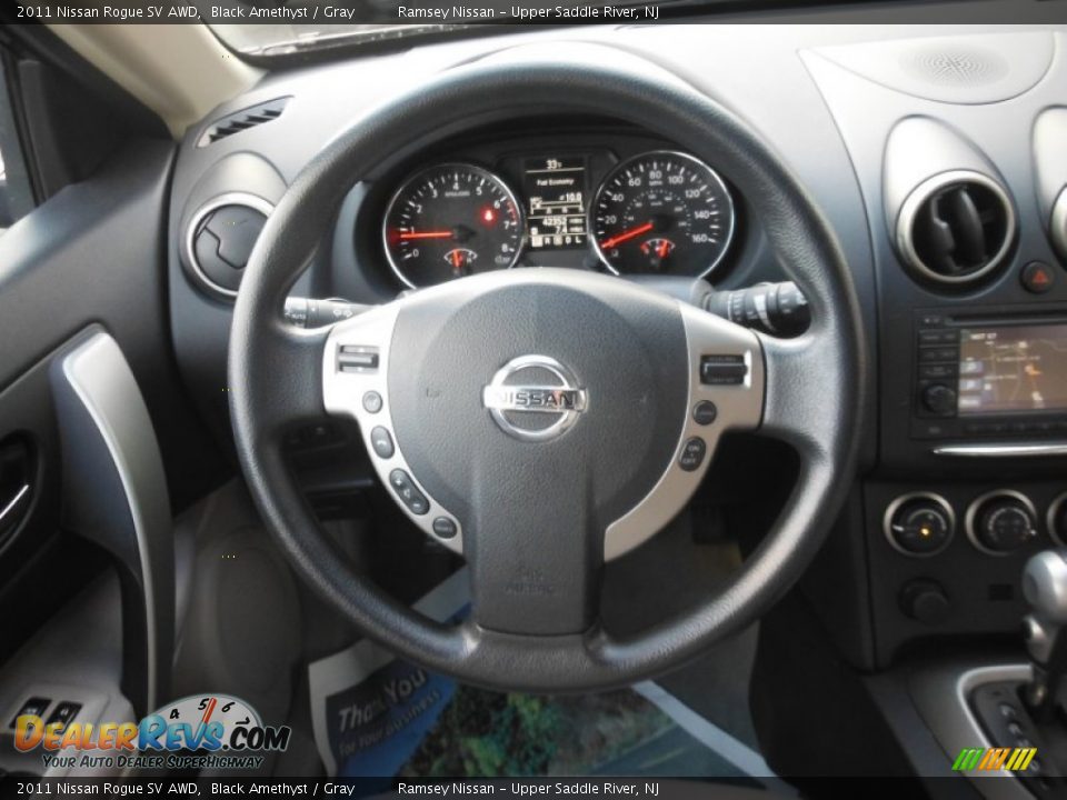 2011 Nissan Rogue SV AWD Black Amethyst / Gray Photo #20