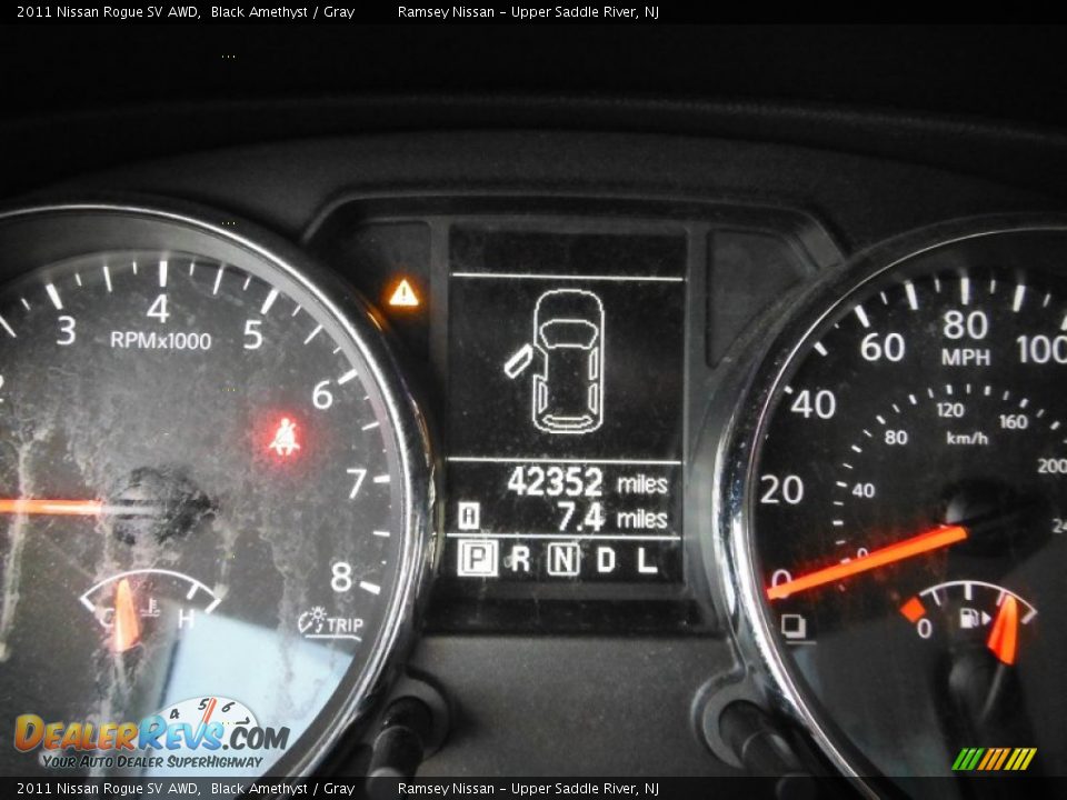 2011 Nissan Rogue SV AWD Black Amethyst / Gray Photo #24
