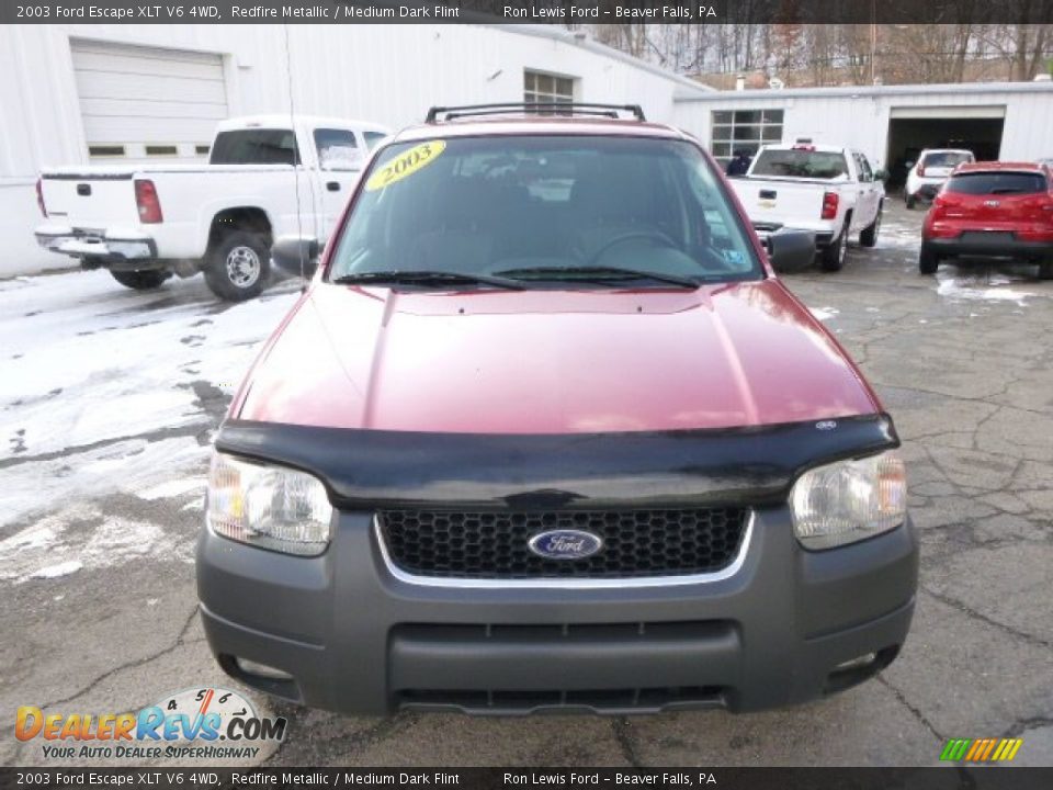 2003 Ford Escape XLT V6 4WD Redfire Metallic / Medium Dark Flint Photo #3