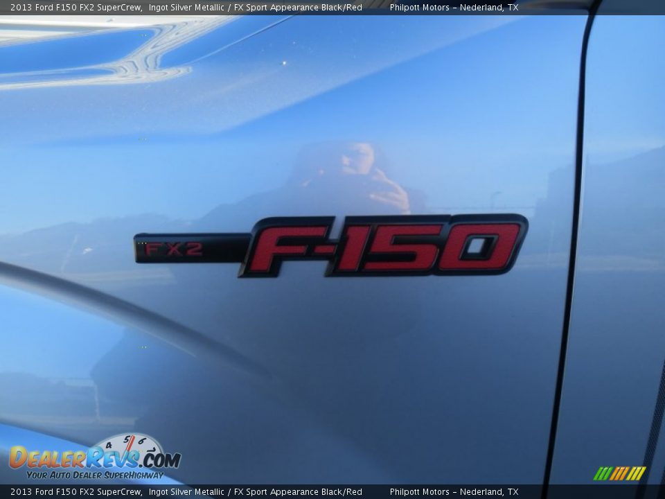 2013 Ford F150 FX2 SuperCrew Ingot Silver Metallic / FX Sport Appearance Black/Red Photo #12