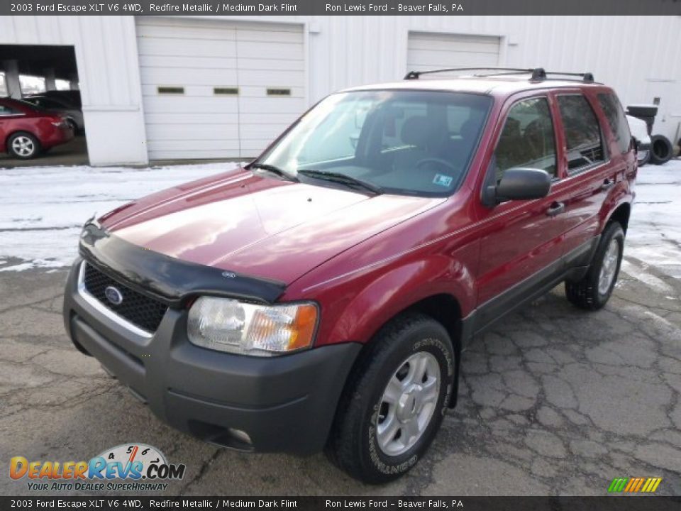 2003 Ford Escape XLT V6 4WD Redfire Metallic / Medium Dark Flint Photo #4