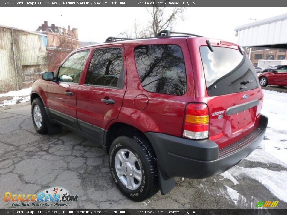 2003 Ford Escape XLT V6 4WD Redfire Metallic / Medium Dark Flint Photo #6