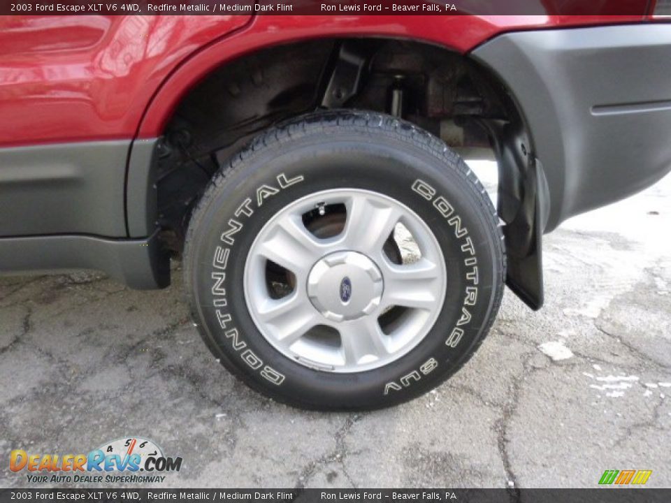 2003 Ford Escape XLT V6 4WD Redfire Metallic / Medium Dark Flint Photo #9
