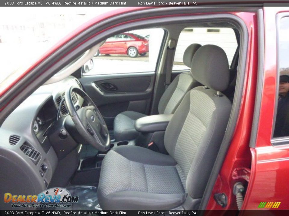 2003 Ford Escape XLT V6 4WD Redfire Metallic / Medium Dark Flint Photo #10