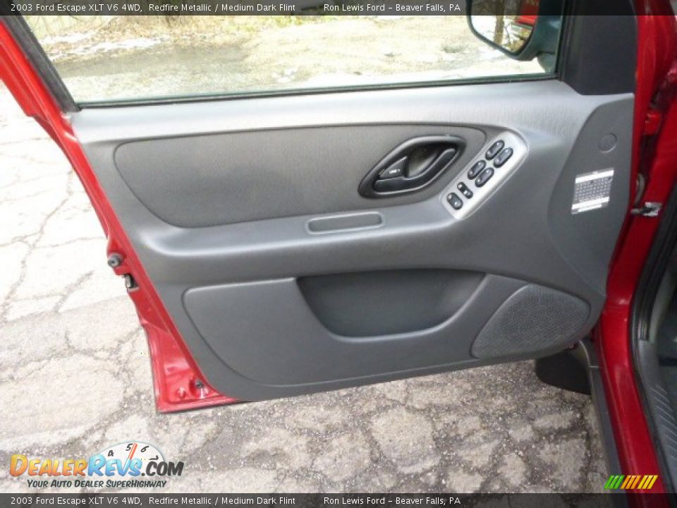 2003 Ford Escape XLT V6 4WD Redfire Metallic / Medium Dark Flint Photo #11