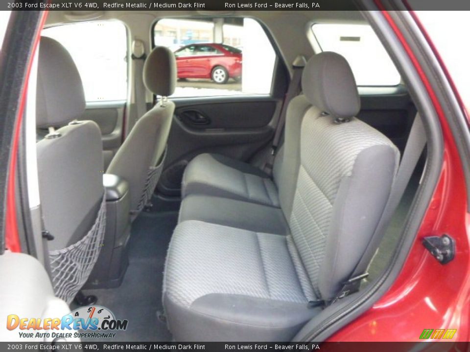 2003 Ford Escape XLT V6 4WD Redfire Metallic / Medium Dark Flint Photo #12