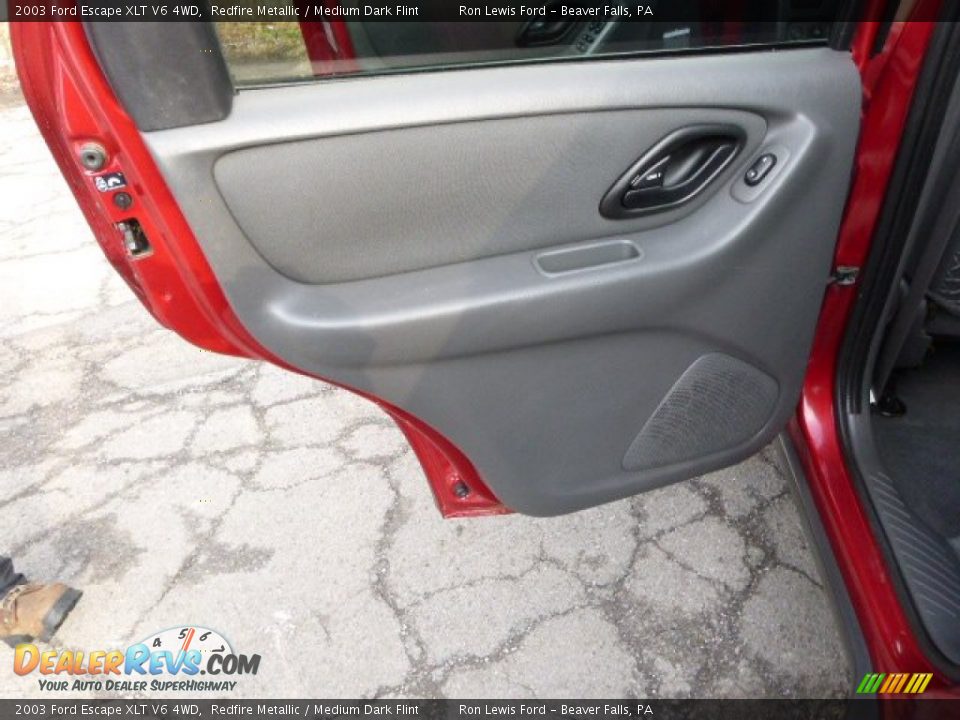2003 Ford Escape XLT V6 4WD Redfire Metallic / Medium Dark Flint Photo #13