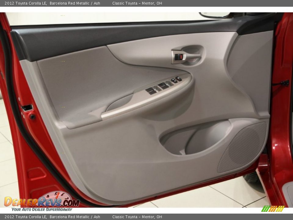 2012 Toyota Corolla LE Barcelona Red Metallic / Ash Photo #4