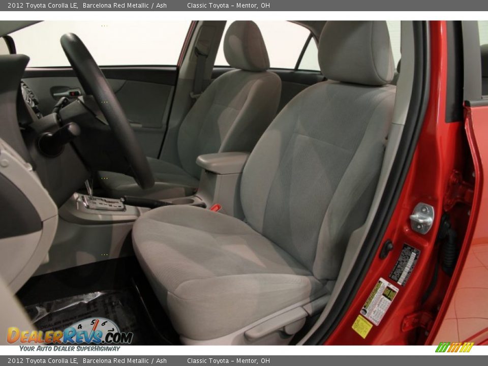 2012 Toyota Corolla LE Barcelona Red Metallic / Ash Photo #5