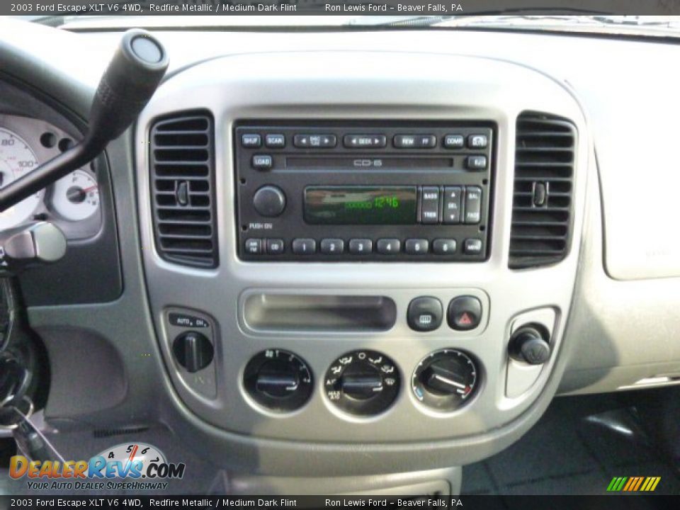 2003 Ford Escape XLT V6 4WD Redfire Metallic / Medium Dark Flint Photo #15