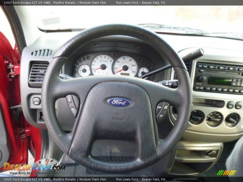 2003 Ford Escape XLT V6 4WD Redfire Metallic / Medium Dark Flint Photo #17