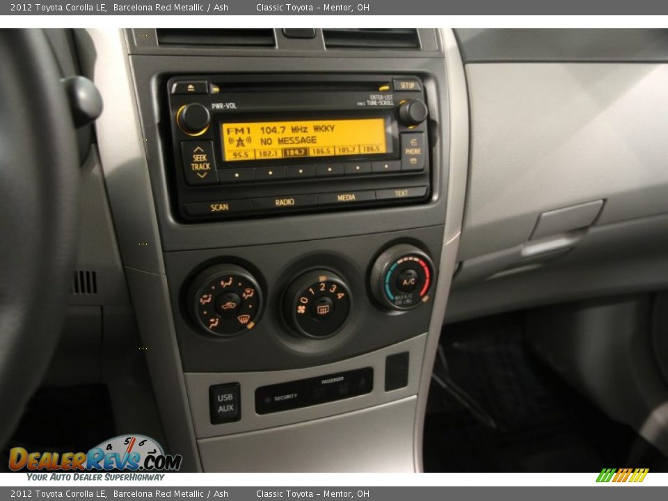 2012 Toyota Corolla LE Barcelona Red Metallic / Ash Photo #8