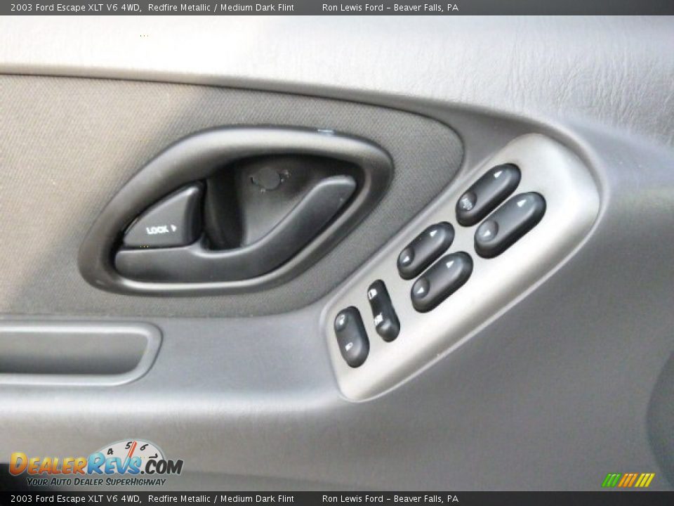 2003 Ford Escape XLT V6 4WD Redfire Metallic / Medium Dark Flint Photo #18