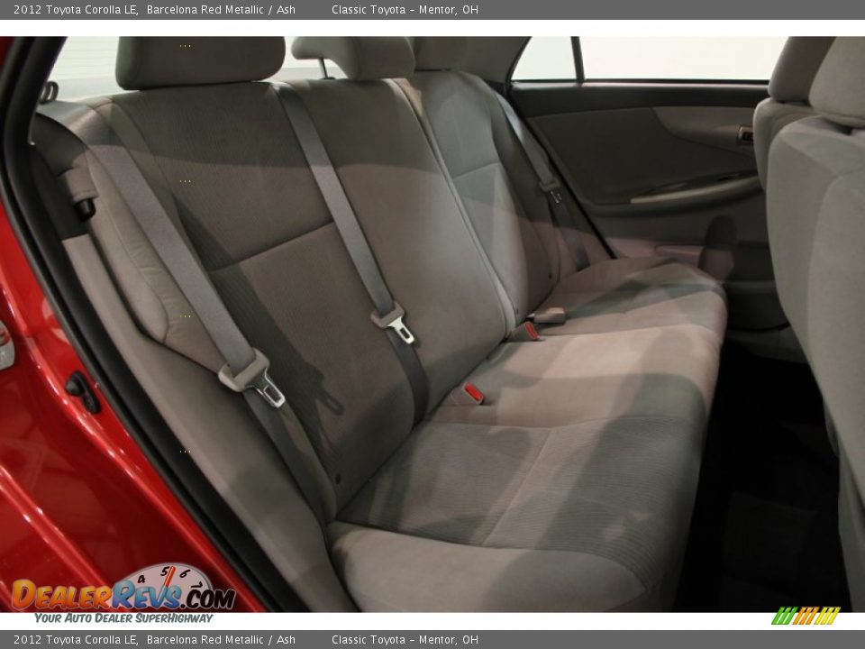 2012 Toyota Corolla LE Barcelona Red Metallic / Ash Photo #11