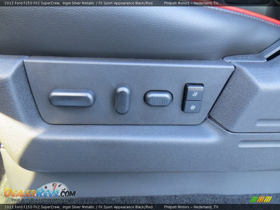 2013 Ford F150 FX2 SuperCrew Ingot Silver Metallic / FX Sport Appearance Black/Red Photo #28
