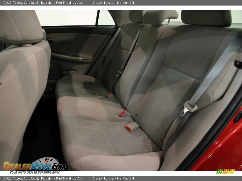 2012 Toyota Corolla LE Barcelona Red Metallic / Ash Photo #12