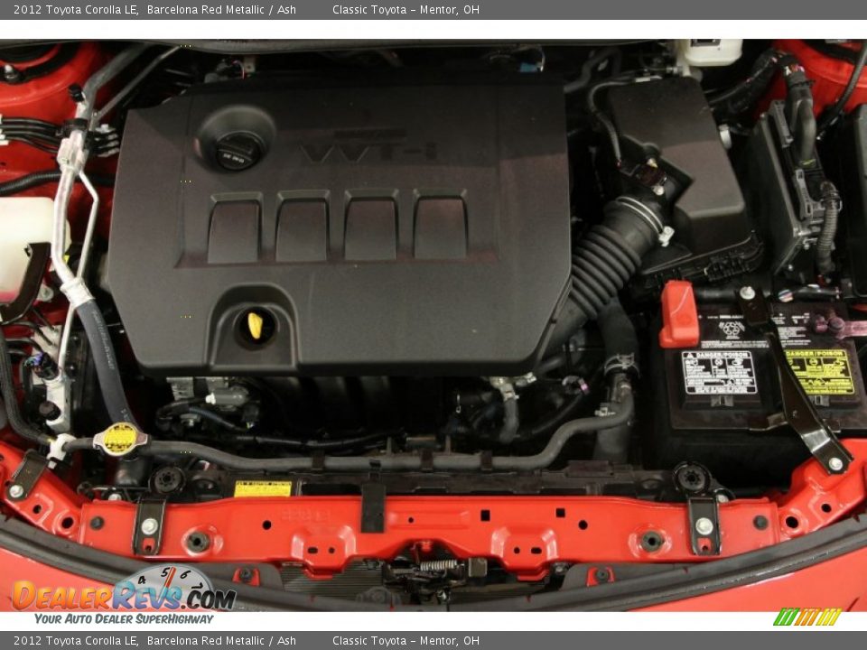 2012 Toyota Corolla LE Barcelona Red Metallic / Ash Photo #14