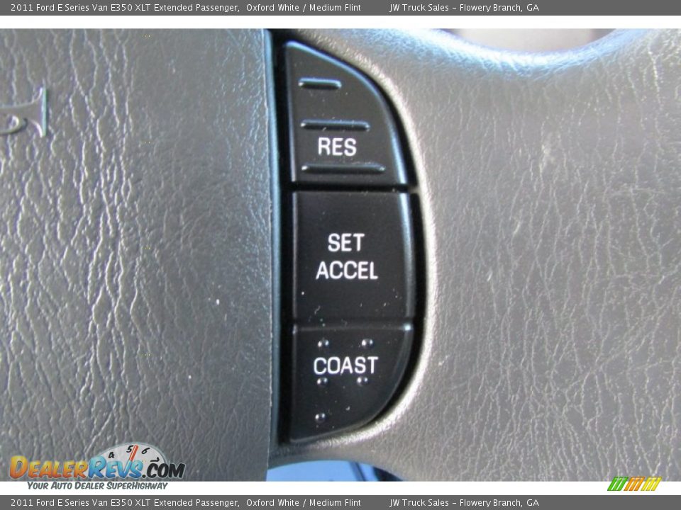 2011 Ford E Series Van E350 XLT Extended Passenger Oxford White / Medium Flint Photo #26
