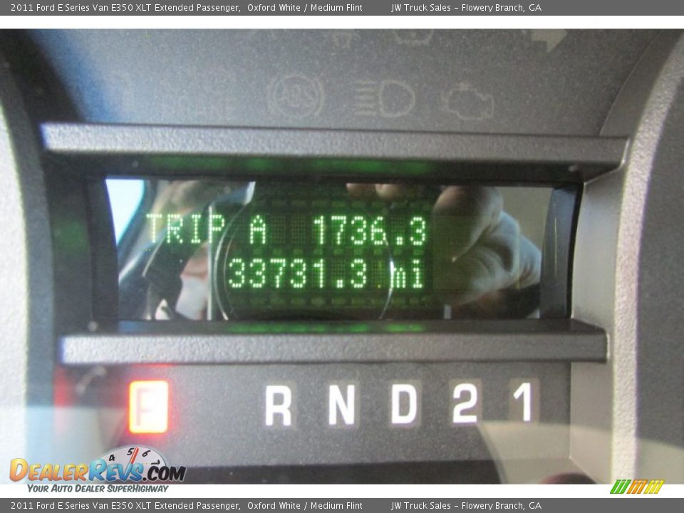 2011 Ford E Series Van E350 XLT Extended Passenger Oxford White / Medium Flint Photo #28
