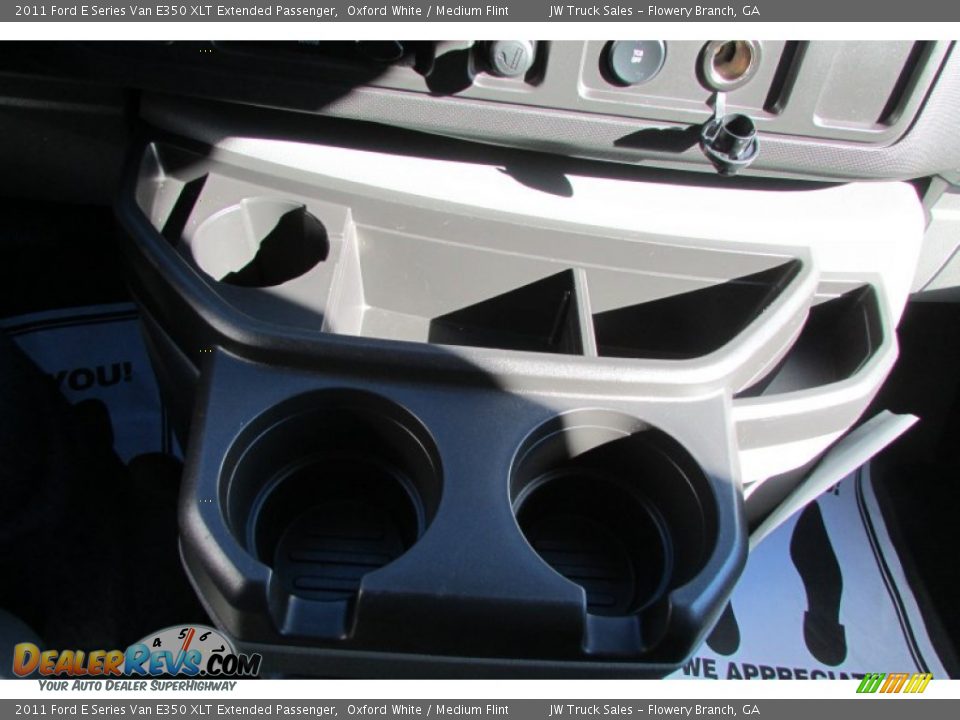 2011 Ford E Series Van E350 XLT Extended Passenger Oxford White / Medium Flint Photo #35