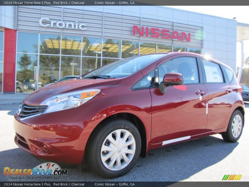 2014 Nissan Versa Note S Plus Red Brick / Charcoal Photo #1