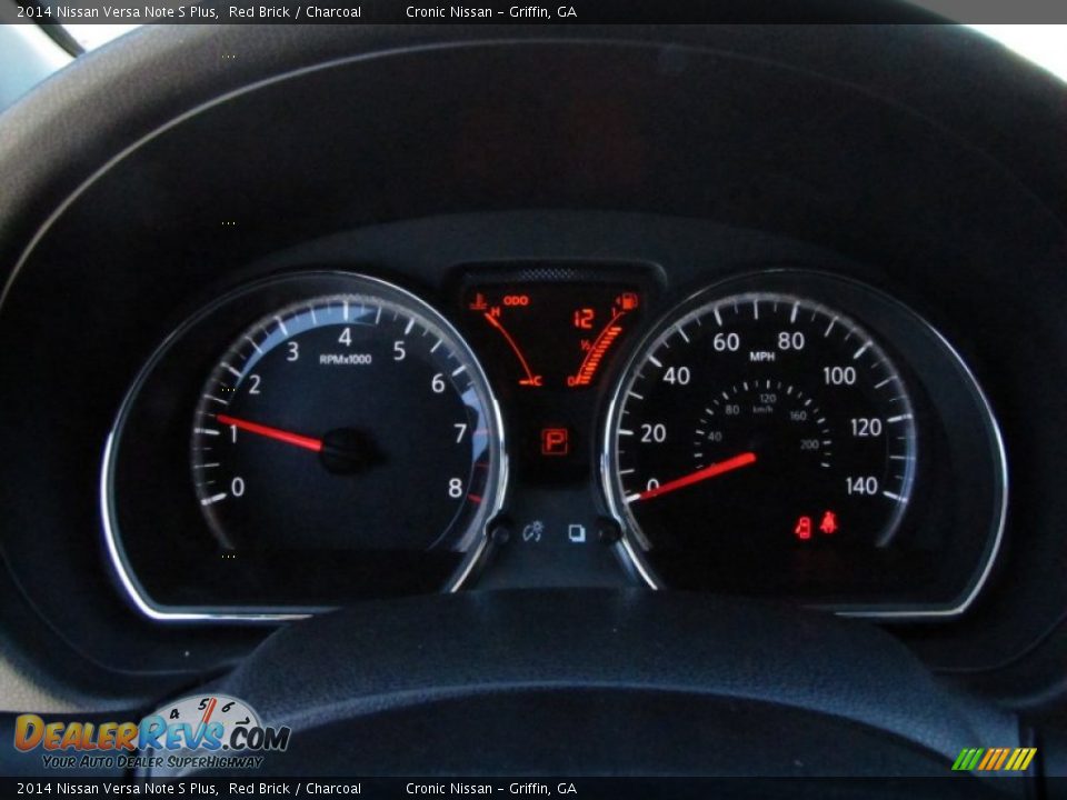 2014 Nissan Versa Note S Plus Red Brick / Charcoal Photo #13